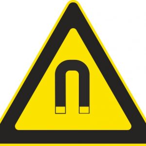 Aufkleber-Gefahrsymbol-Magnetfeld