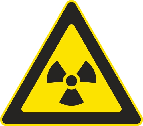 Aufkleber-Gefahrsymbol-radioaktiv