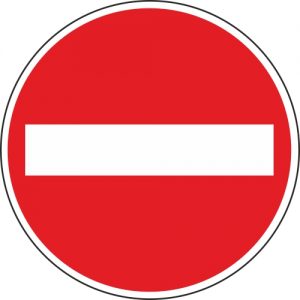 Aufkleber-durchfahrt-verboten