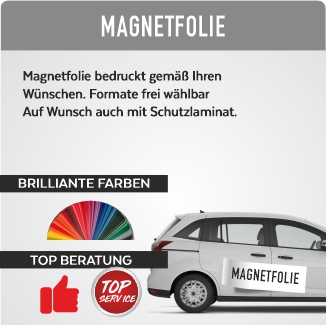 Magnetfolie mit Aufdruck