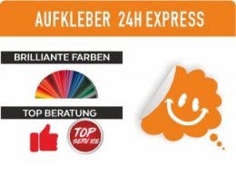 Aufkleber 24h express